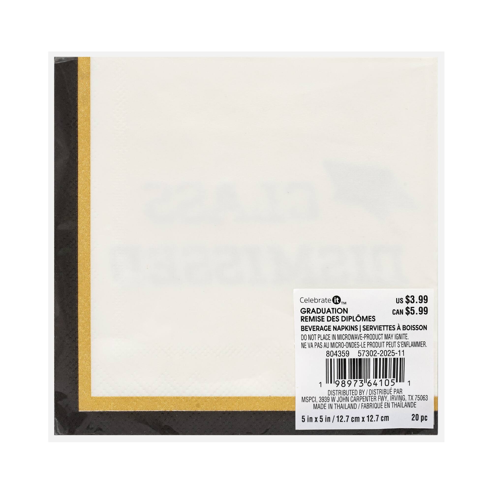Graduation Class Dismissed Beverage Napkins, 20ct. by Celebrate It™